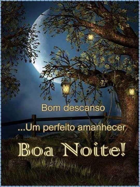 Bom descanso e uma noite de sono linda