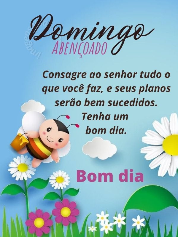 Bom Domingo que seus Planos bem sucedido