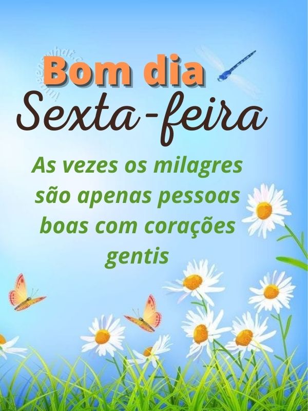 Bom dia Sexta-feira com coração grato