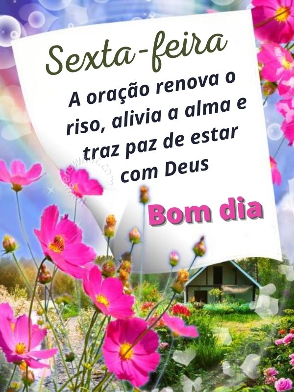 Bom dia sexta-feira com Oração para renovar a alma