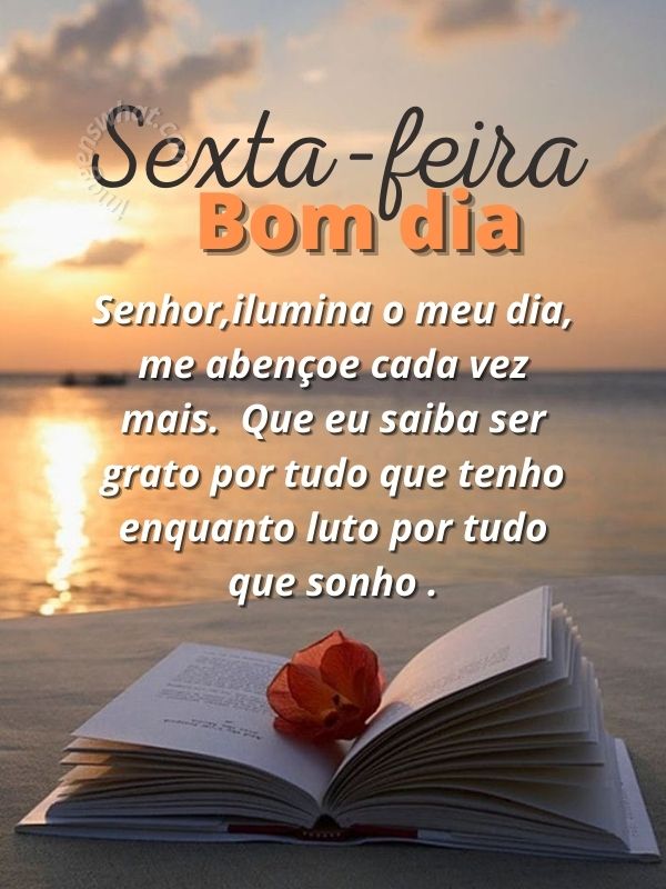 Bom dia sexta-feira iluminada por Deus