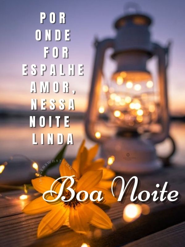 Espalhe amor a onde for - Imagens de Boa noite com Mensagens de Carinho