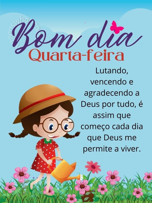 Bom dia quarta-feira com gratidão e bênção 