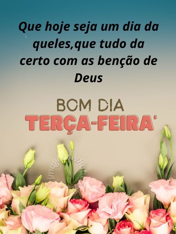 Bom dia terça-feira com as benção de Deus