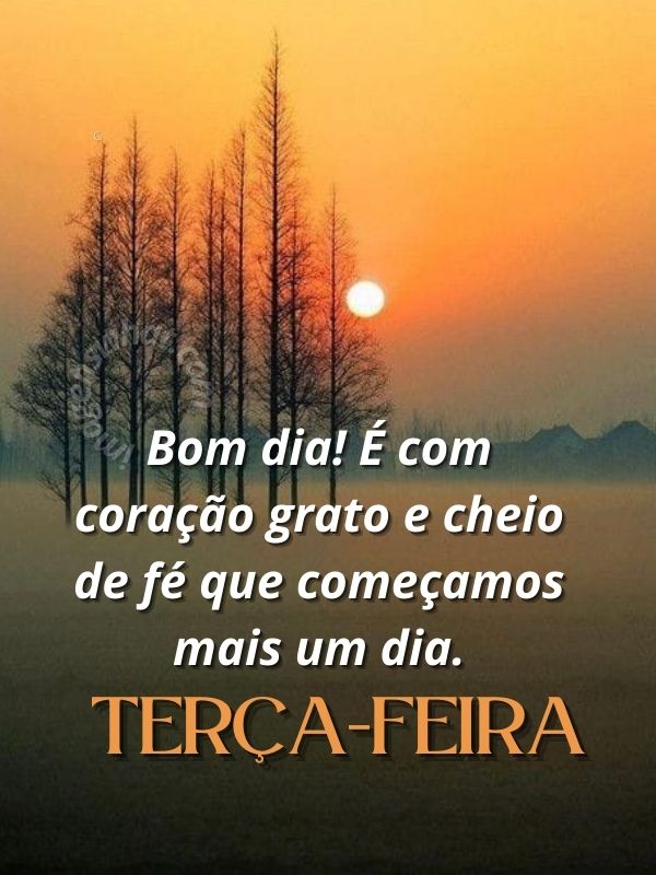 Imagens de Bom dia Terça-feira com Frases de fé