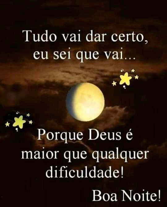 Somente creia, Deus é maior que tudo boa noite.