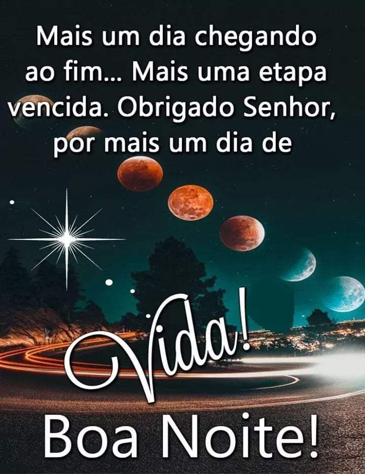 Mais um dia que se encerra, obrigado senhor.