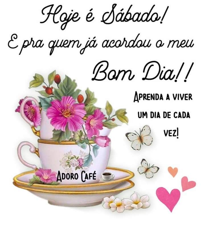 Viva um dia de cada vez, bom dia.