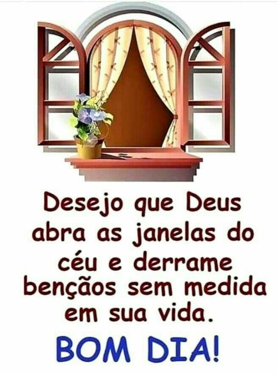 Bom dia de bênçãos sem medida