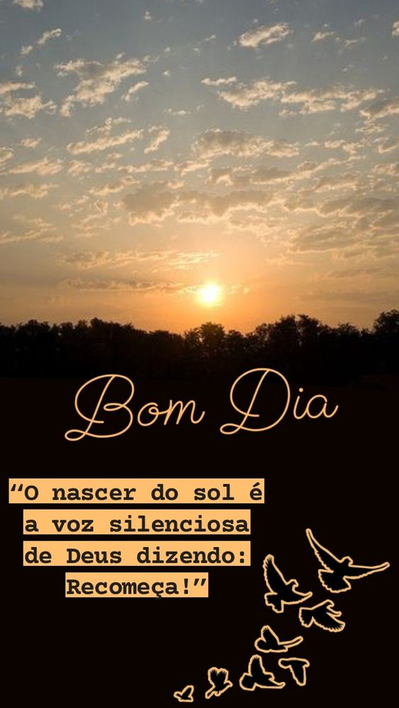 Bom dia o nascer do sol e Bom dia com Jesus 