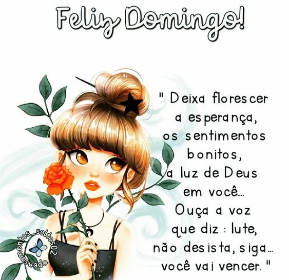 Feliz domingo deixa florescer