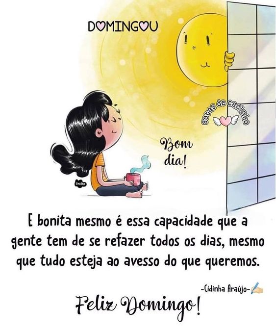 Domingou bom dia feliz domingo