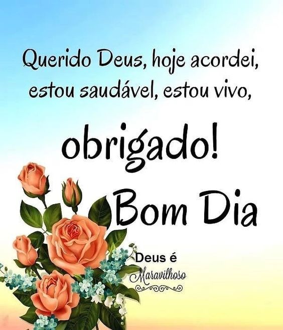 Bom dia com gratidão a Deus