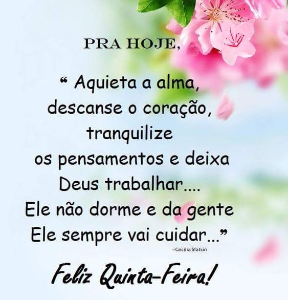 Pra hoje feliz Quinta-feira