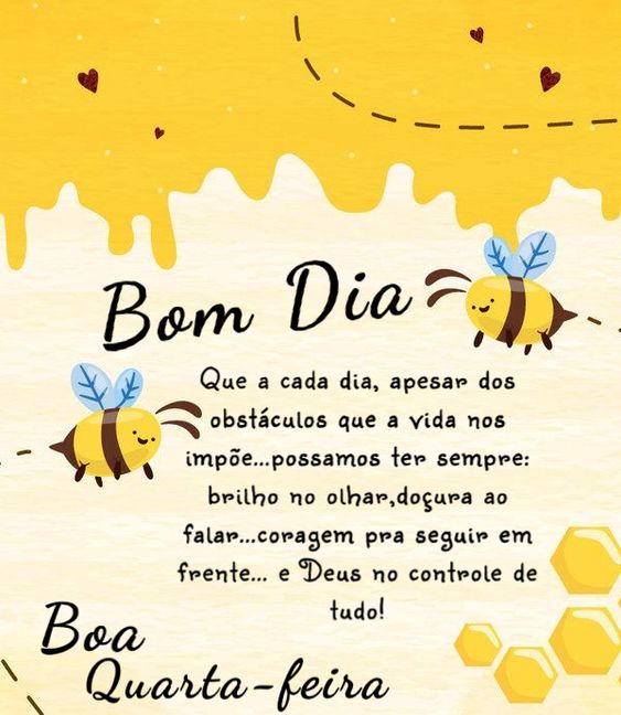 Bom dia boa quarta-feira