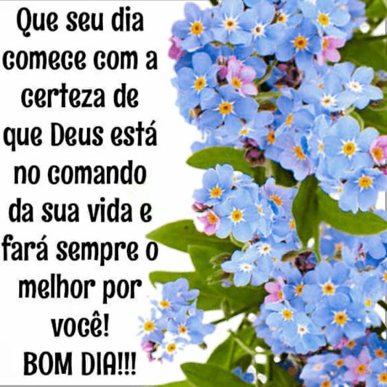 Bom dia Deus no comando