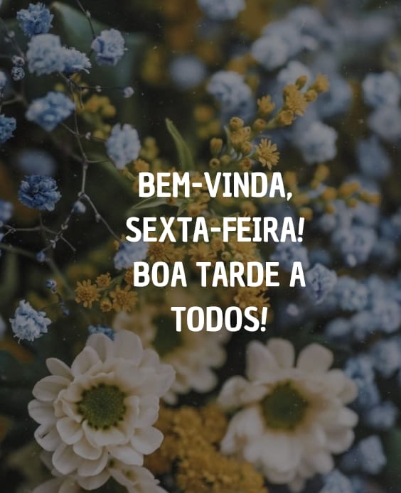 Seja bem-vinda tarde de sexta-feira