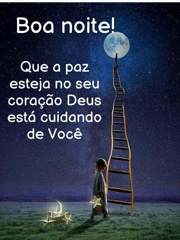 Boa noite com Deus coração