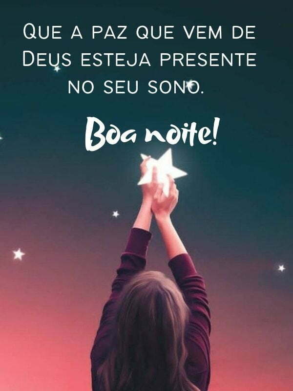 Boa noite com Deus presente