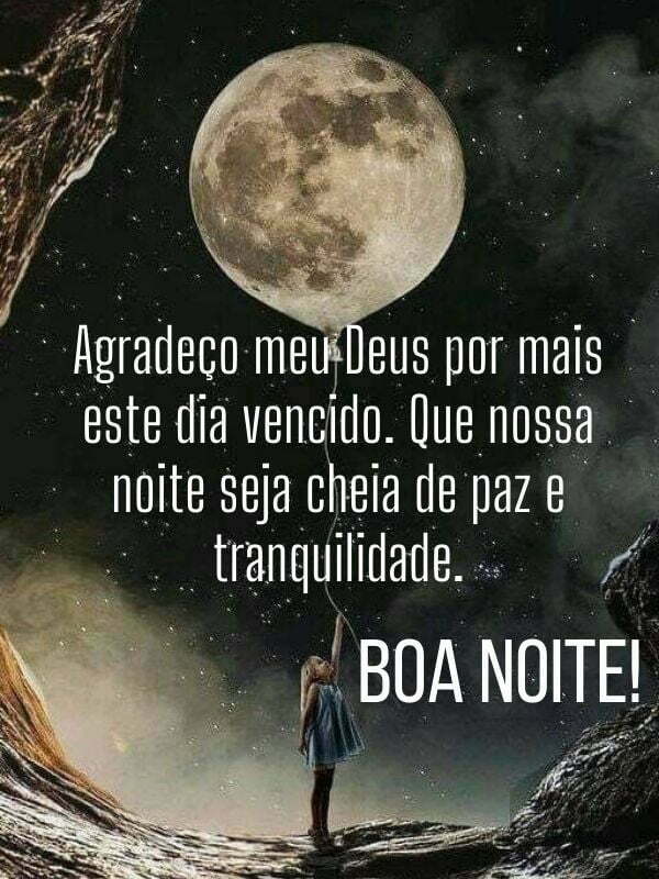 Boa noite com Deus tranquilo