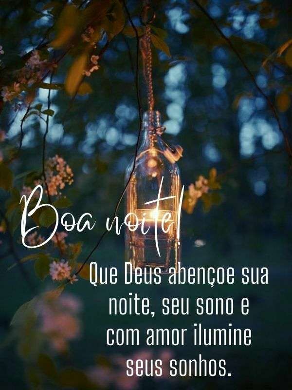 Boa noite com Deus de luz