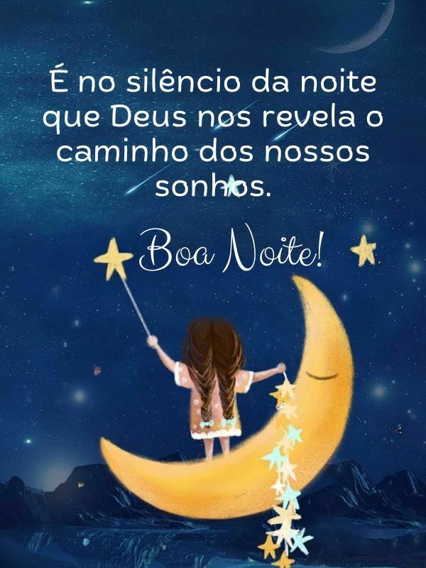 Boa noite com reflexão Deus