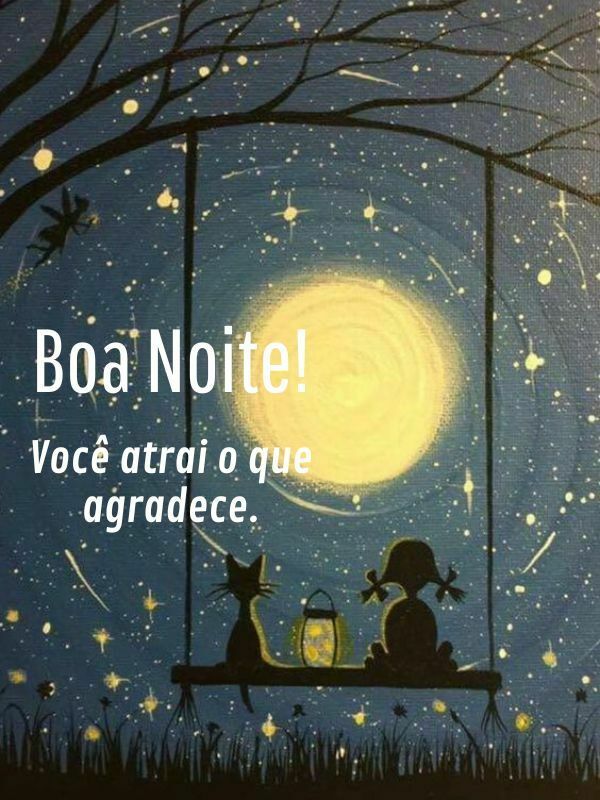 Boa noite com reflexão agradecer