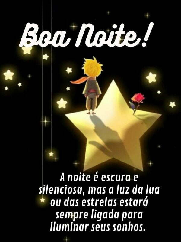 Boa noite com imagens fofas  estrelas