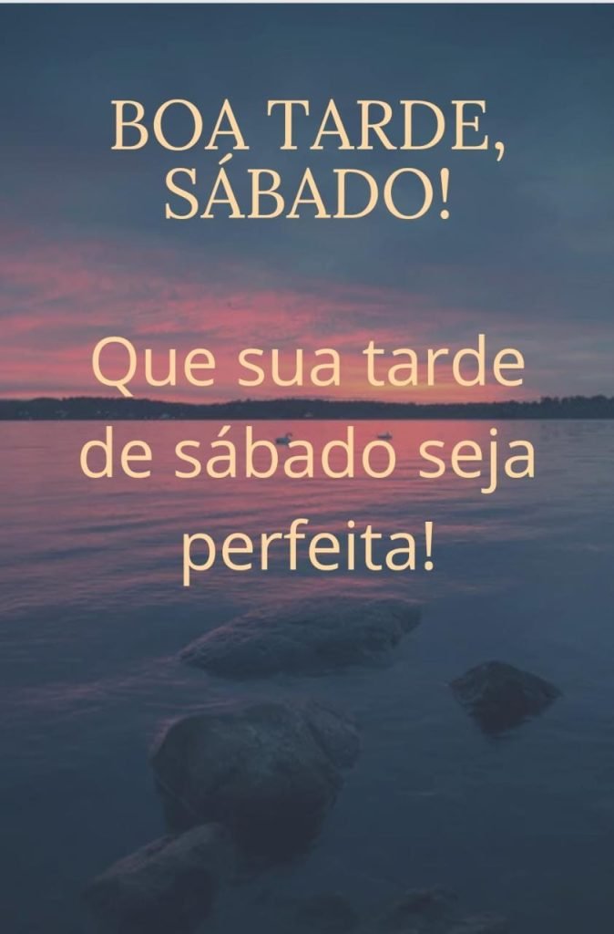 Sábado com uma tarde perfeita