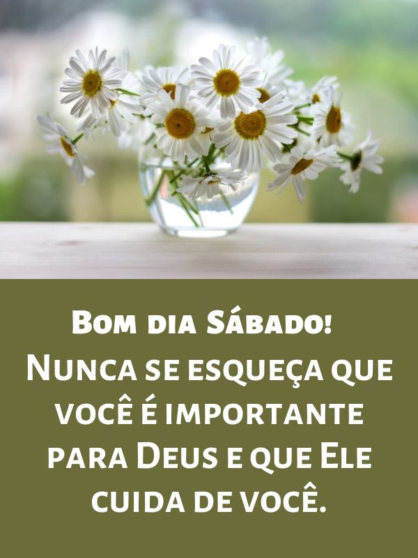 Bom dia sábado dia de sorrisos