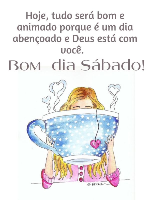 Bom dia sábado animado