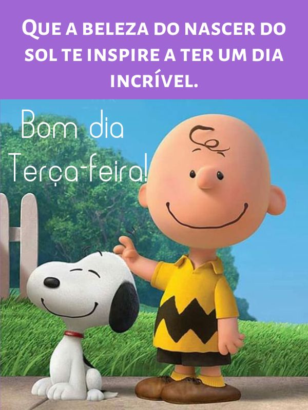 Imagens de Bom dia terça-feira frases do Snoopy