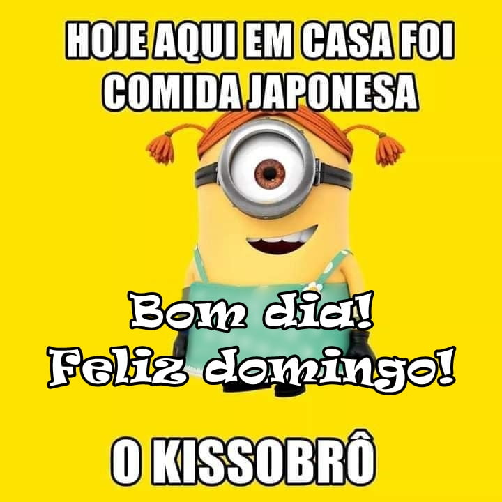 Bom dia domingo comida japonesa.