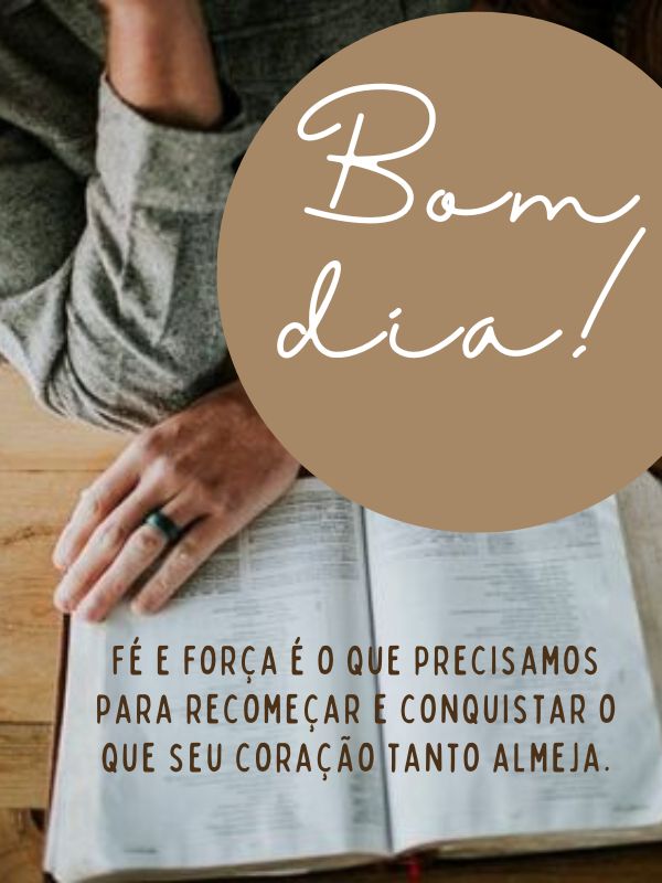 Bom dia motivacional para recomeçar