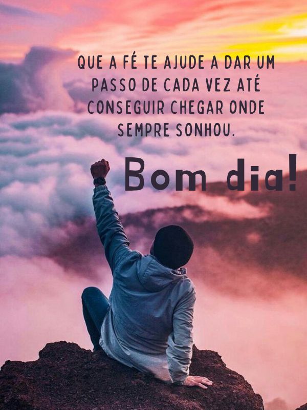 Bom dia motivacional para prosseguir