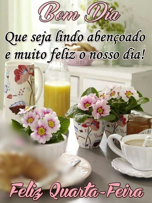 Bom dia feliz quarta-feira