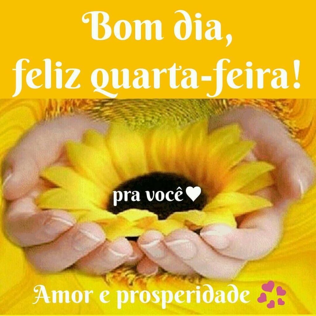 Bom dia quarta-feira amor e prosperidade.