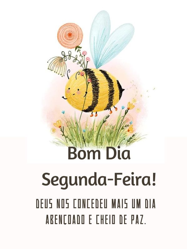 Bom Dia Segunda-Feira cheia de paz