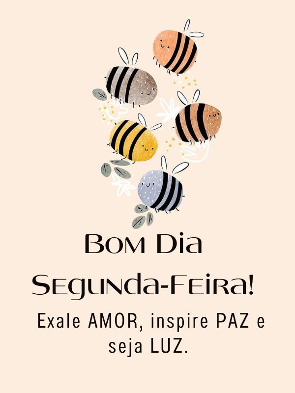 Bom Dia Segunda-Feira de luz