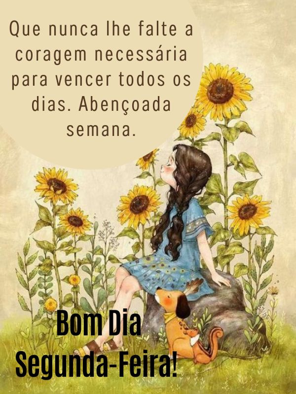 Bom Dia Segunda-Feira encantada