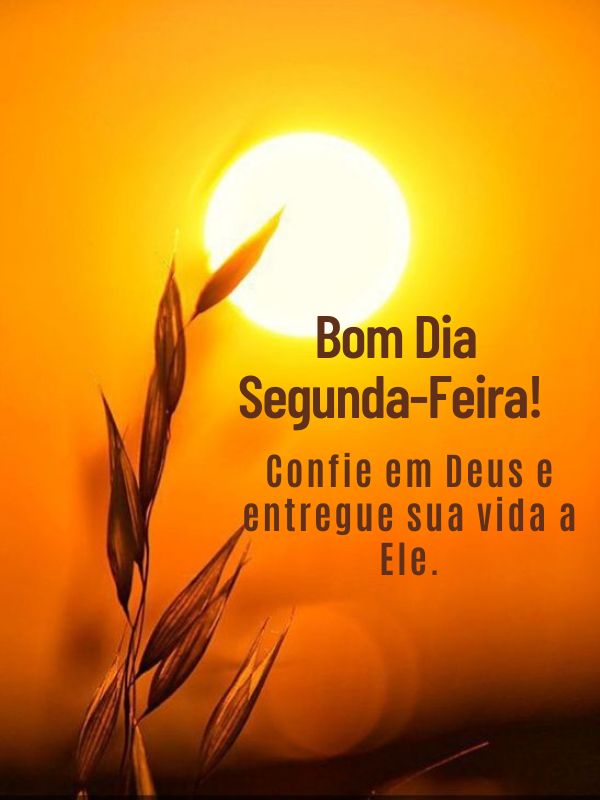 Bom dia segunda-feira abençoada com a vida