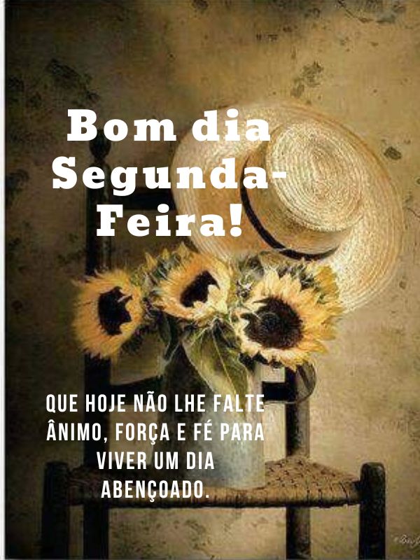 bom dia segunda feira de força e fé