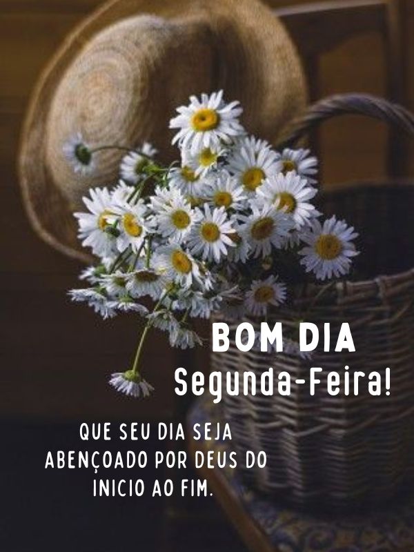 Bom dia segunda-feira abençoada por Deus do início ao fim