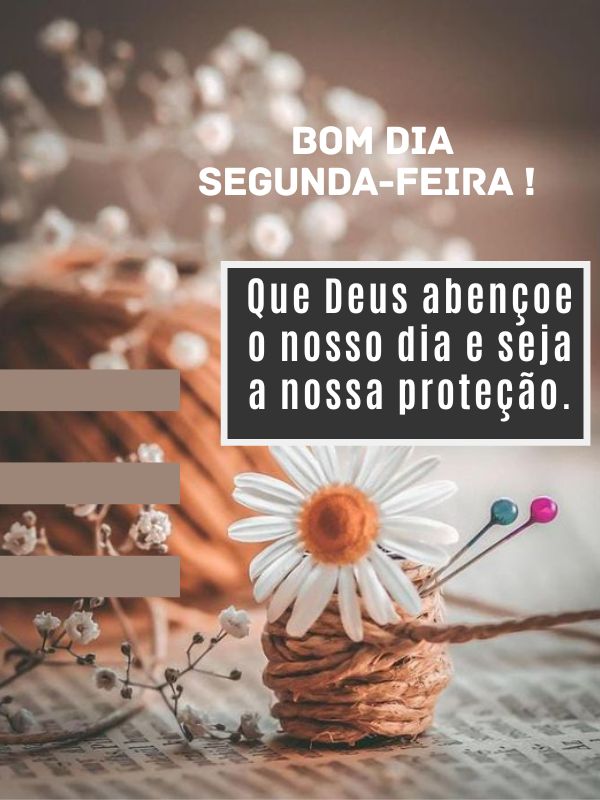 Bom dia segunda-feira abençoada  e protegida