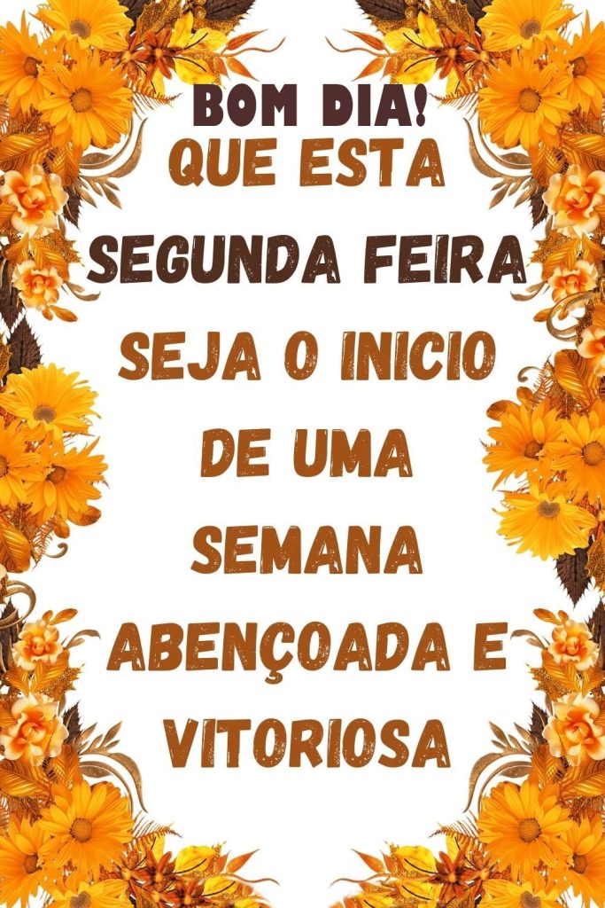 Bom dia segunda-feira o início de uma semana.