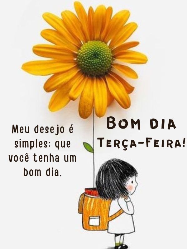 Bom dia terça-feira de desejos de carinho