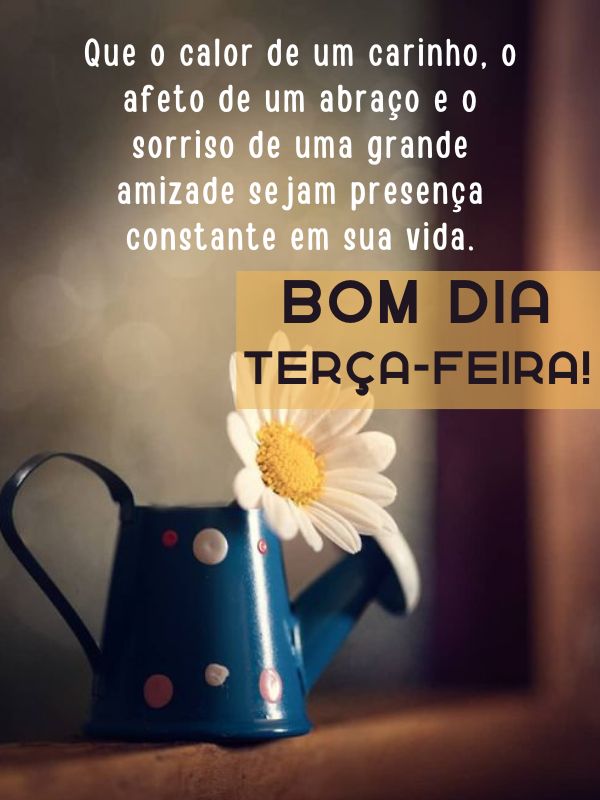 Bom dia terça-feira de grande carinho