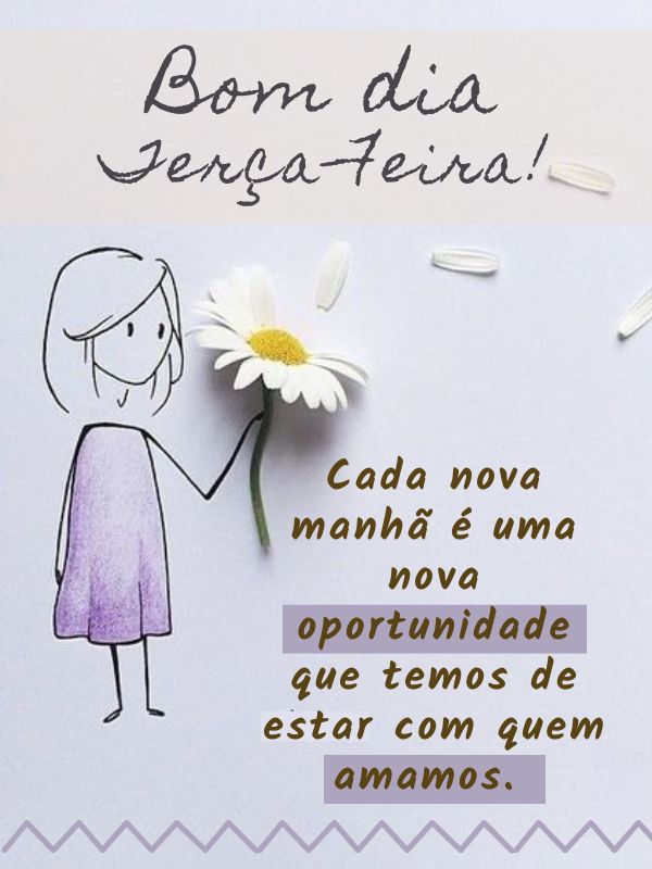 Bom dia terça-feira de oportunidades