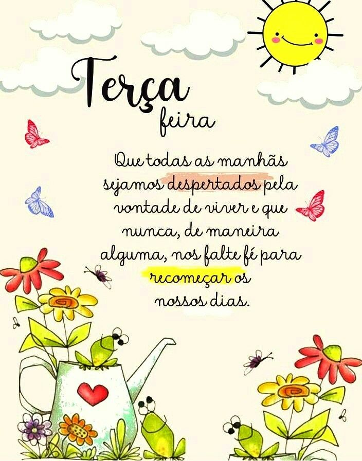 Feliz terça-feira fé para recomeçar.