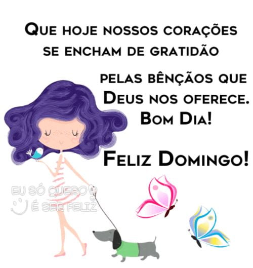 Feliz domingo e gratidão pelas bênçãos.